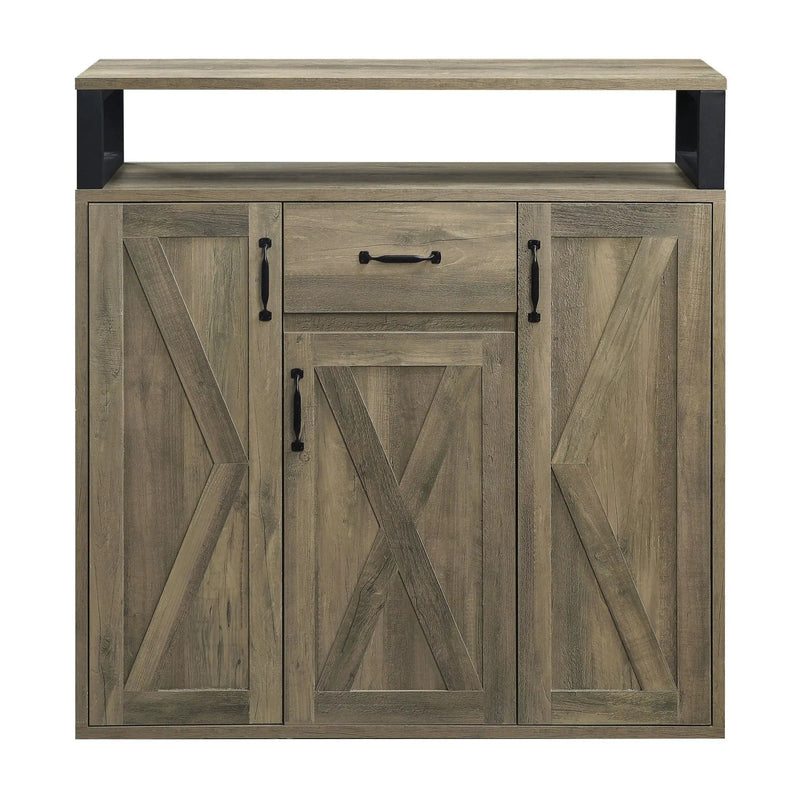 Abiram - Rustic Server - Oak by Unique Piece Furniture