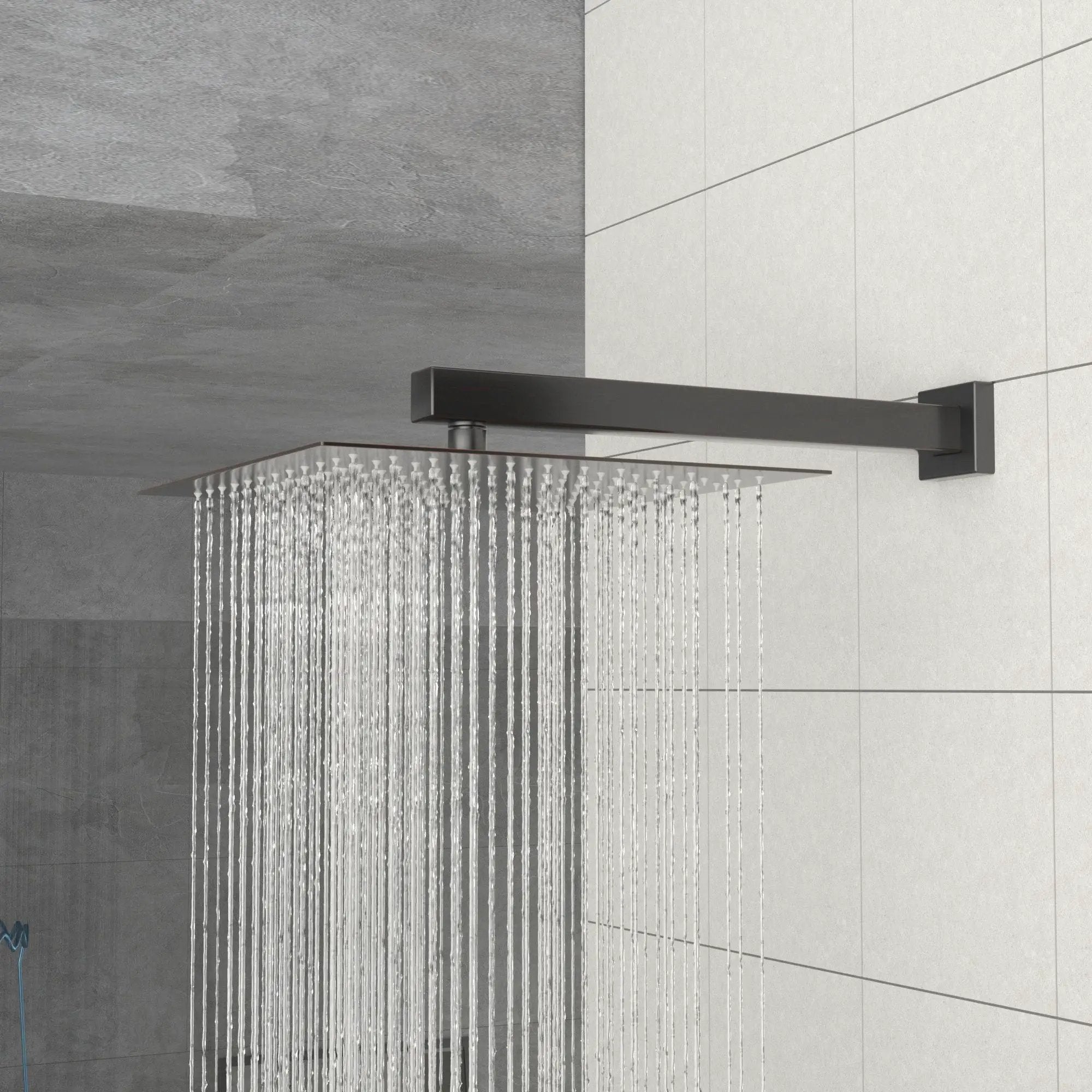 10" Square Rainfall Shower Head With Silicone Nozzle - Oil-Rubbed Bronze by HouseOfZazla