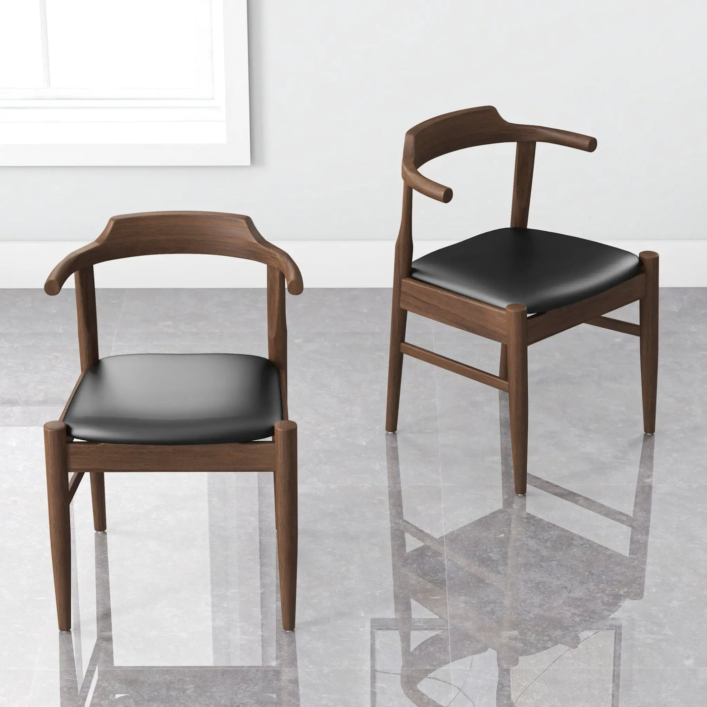 Leon - Mid-Century Modern Dining Chair (Set of 2) by HouseOfZazla