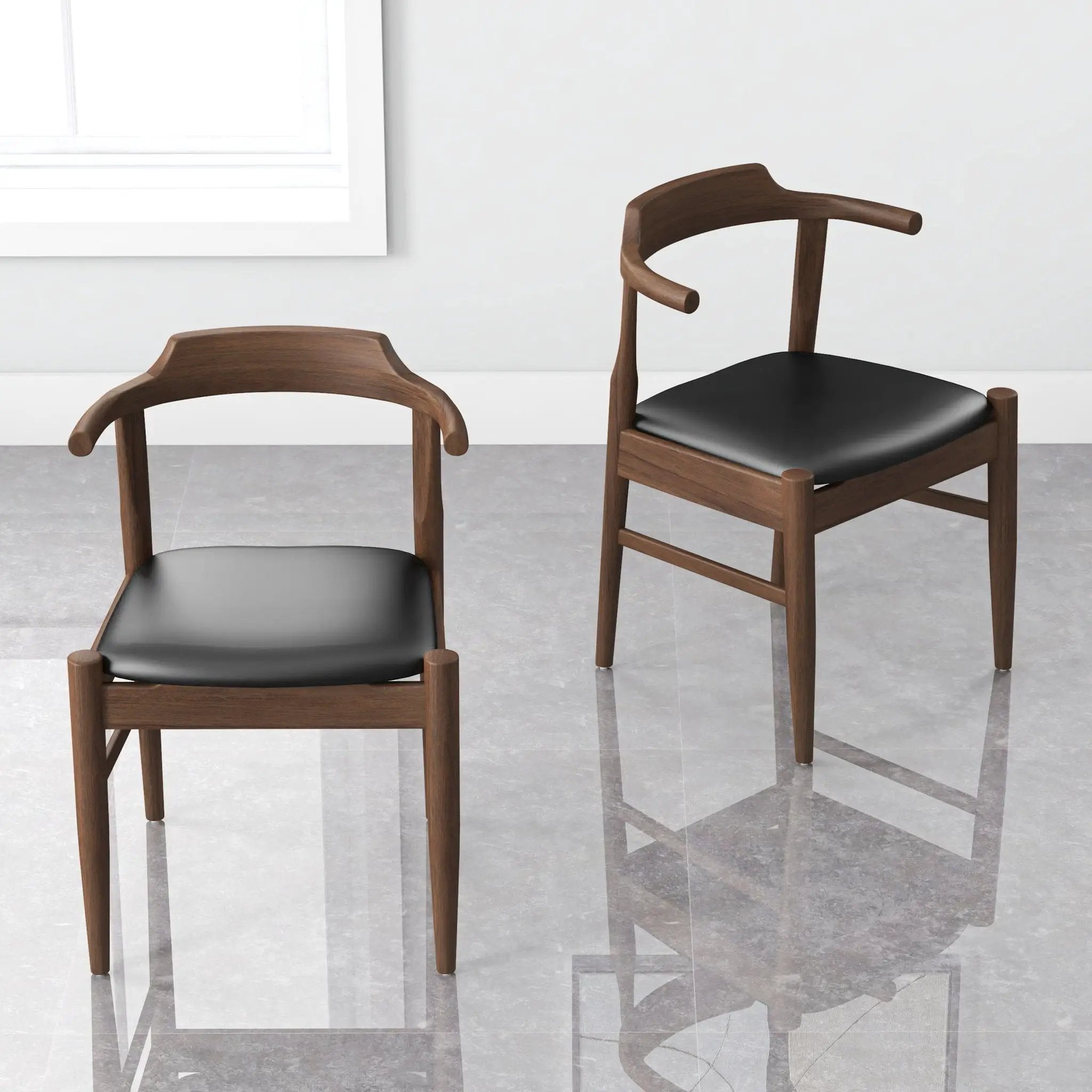 Leon - Mid-Century Modern Dining Chair (Set of 2) by HouseOfZazla