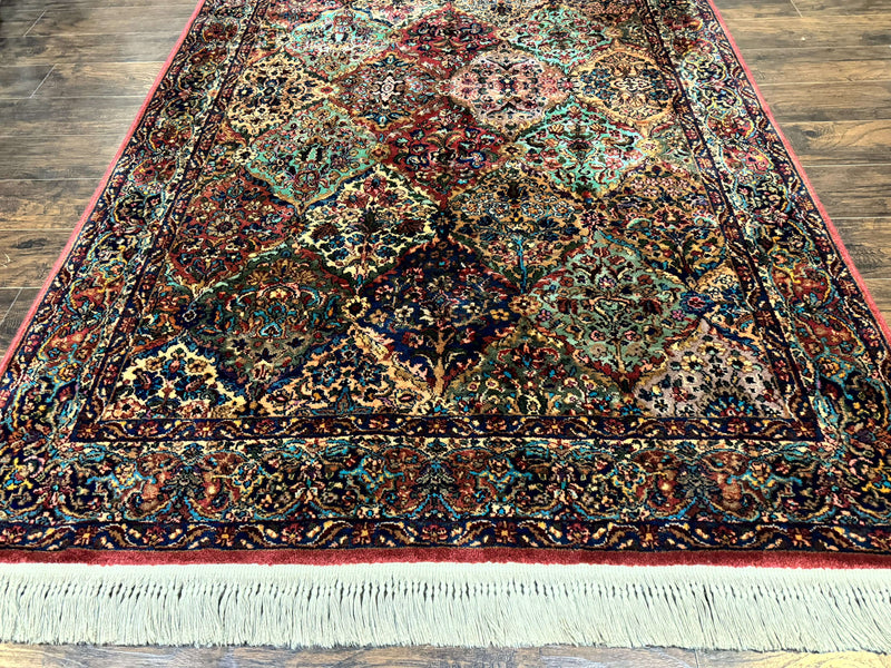 5.9 x 9 Karastan Rug Multicolor Panel Kirman #717, Original 700 Series, Wool by Jewel Rugs