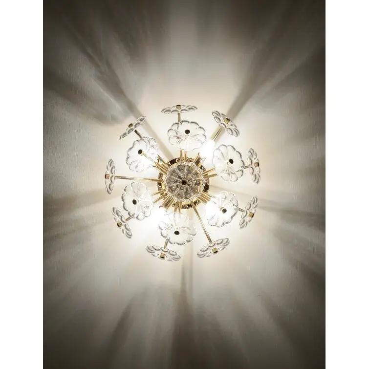 Gold Flush Mount Ceiling Light by HouseOfZazla