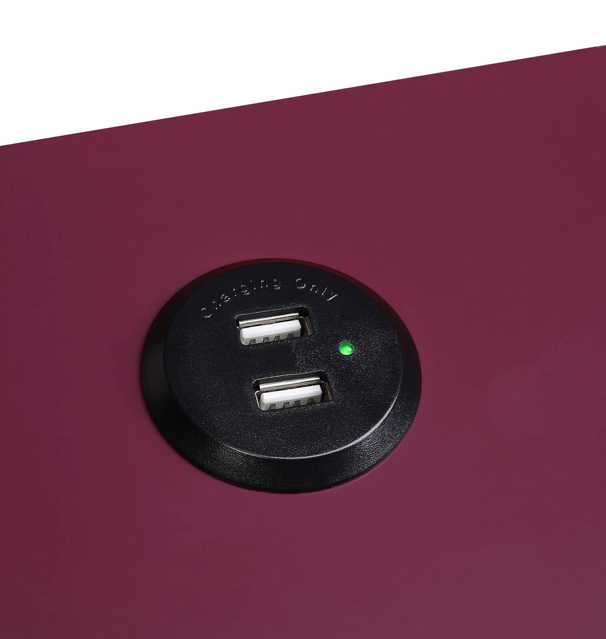 Fierce Accent Table with Built-in USB Port by HouseOfZazla