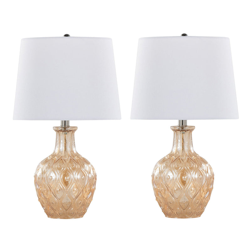 Gloria - Round Contemporary Lamp (Set of 2) by HouseOfZazla