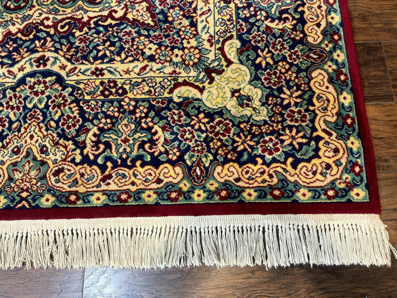 Power Loomed Persian Oriental Rug 9x12, Vintage Wool Pile, Kirman Design by Jewel Rugs