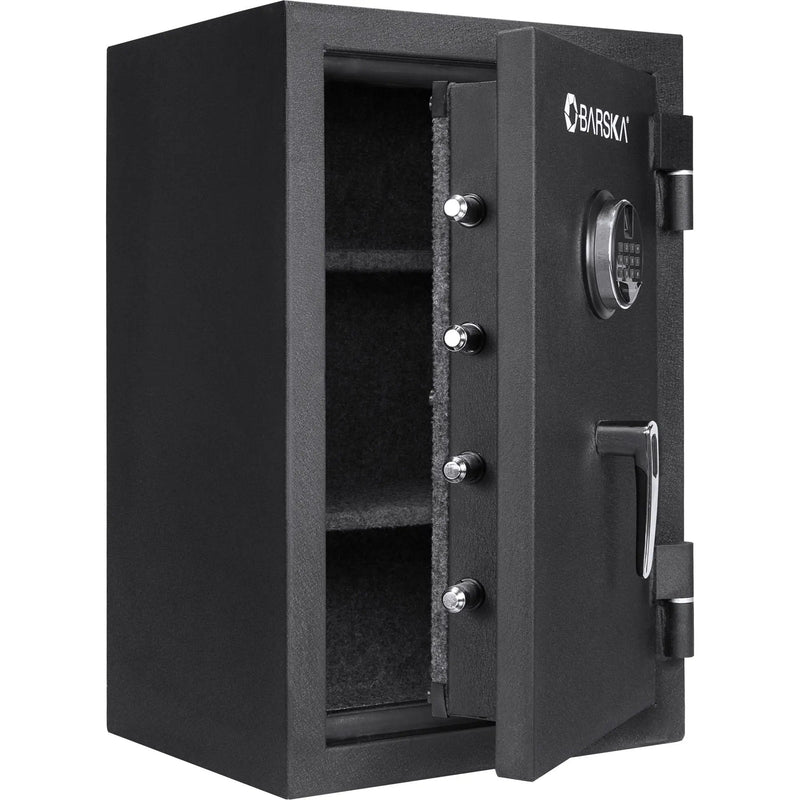 2.02 Cubic Ft Biometric Keypad Fire Resistant Safe - Black by HouseOfZazla