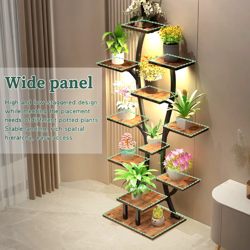 Vase Shape Plant Stand Indoor with Grow Lights by HouseOfZazla