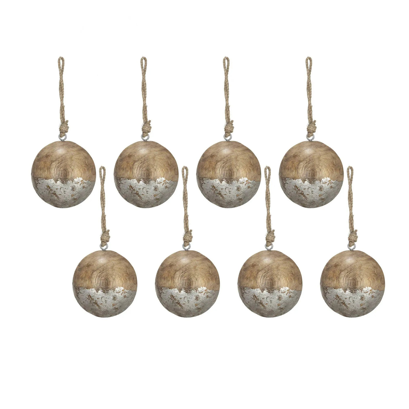 Christmas Ball Ornaments, Wood Decorative Hanging Ball Christmas Tree Ornaments For Holiday Party Decorations by Unique Piece Furniture
