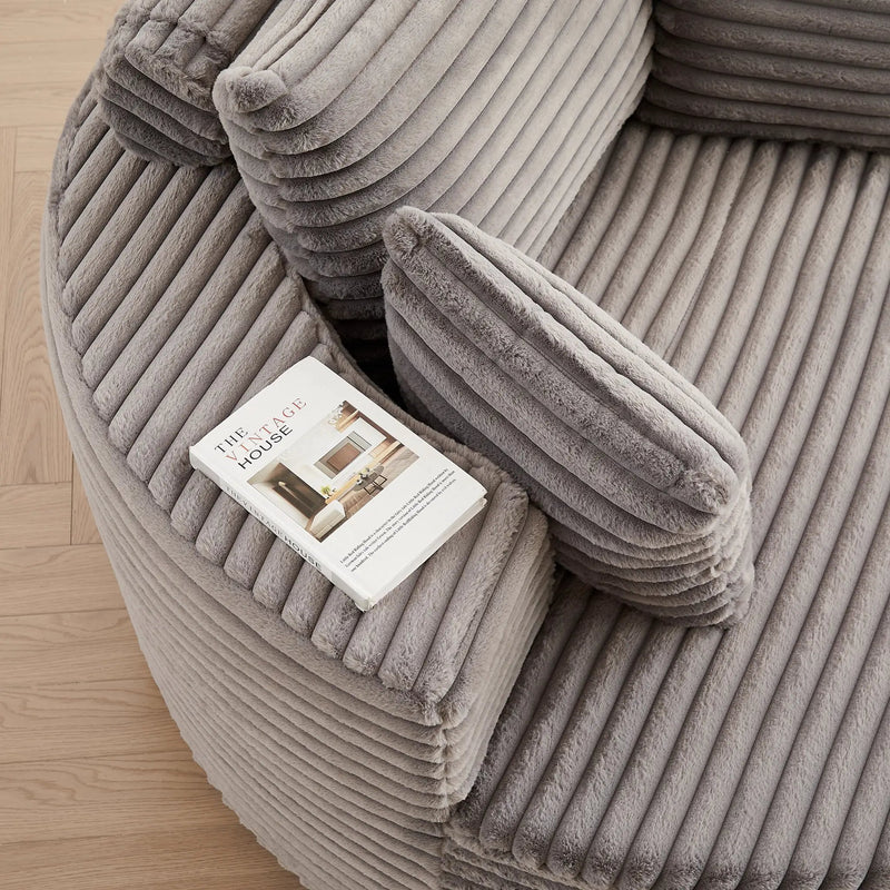 55' Corduroy Sponge Single Sofa by HouseOfZazla