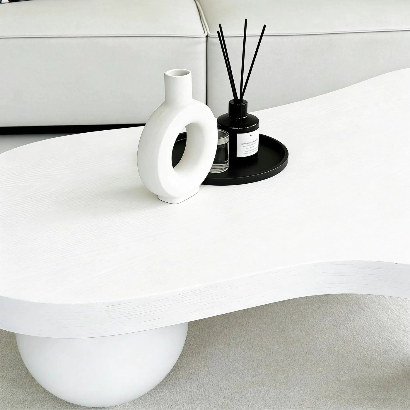 Cloud Shaped Coffee Table With 3 Ball Legs For Living Room by HouseOfZazla