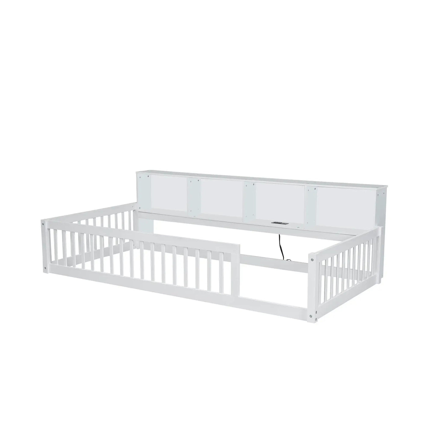 Floor Bed With Storage Cabinets And USB Ports by HouseOfZazla