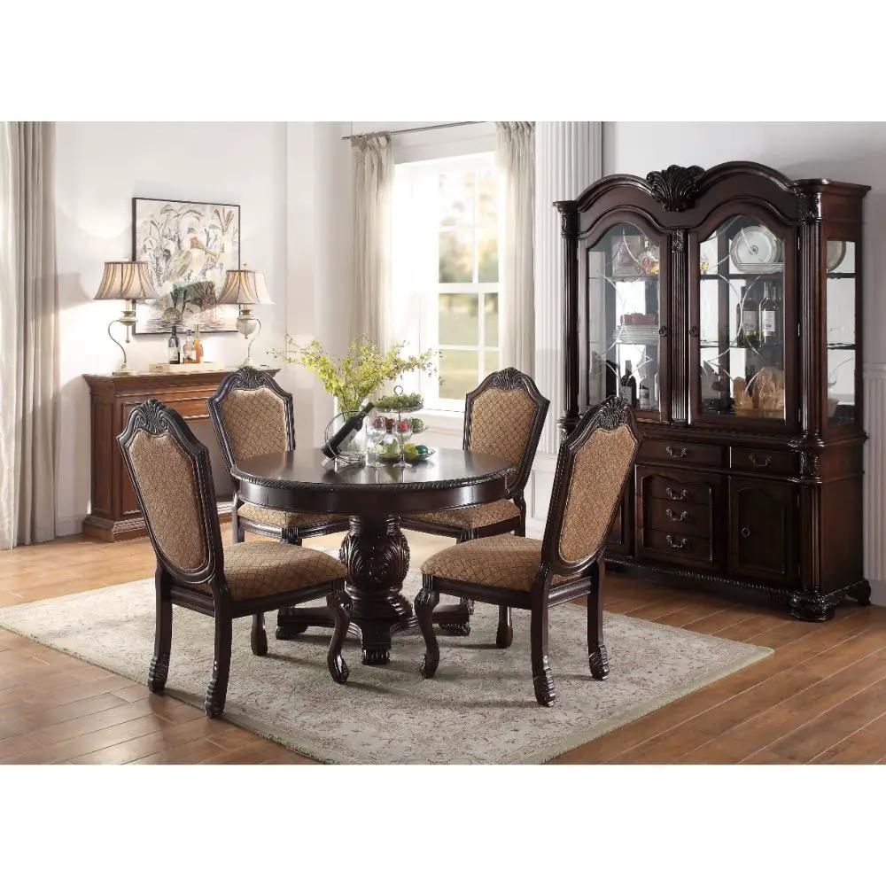 Chateau De Ville - Side Chair (Set of 2) - Fabric & Espresso by Unique Piece Furniture