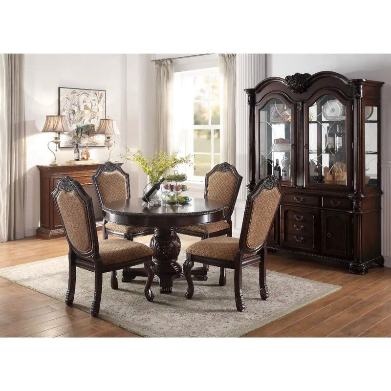 Chateau De Ville - Side Chair (Set of 2) - Fabric & Espresso by Unique Piece Furniture