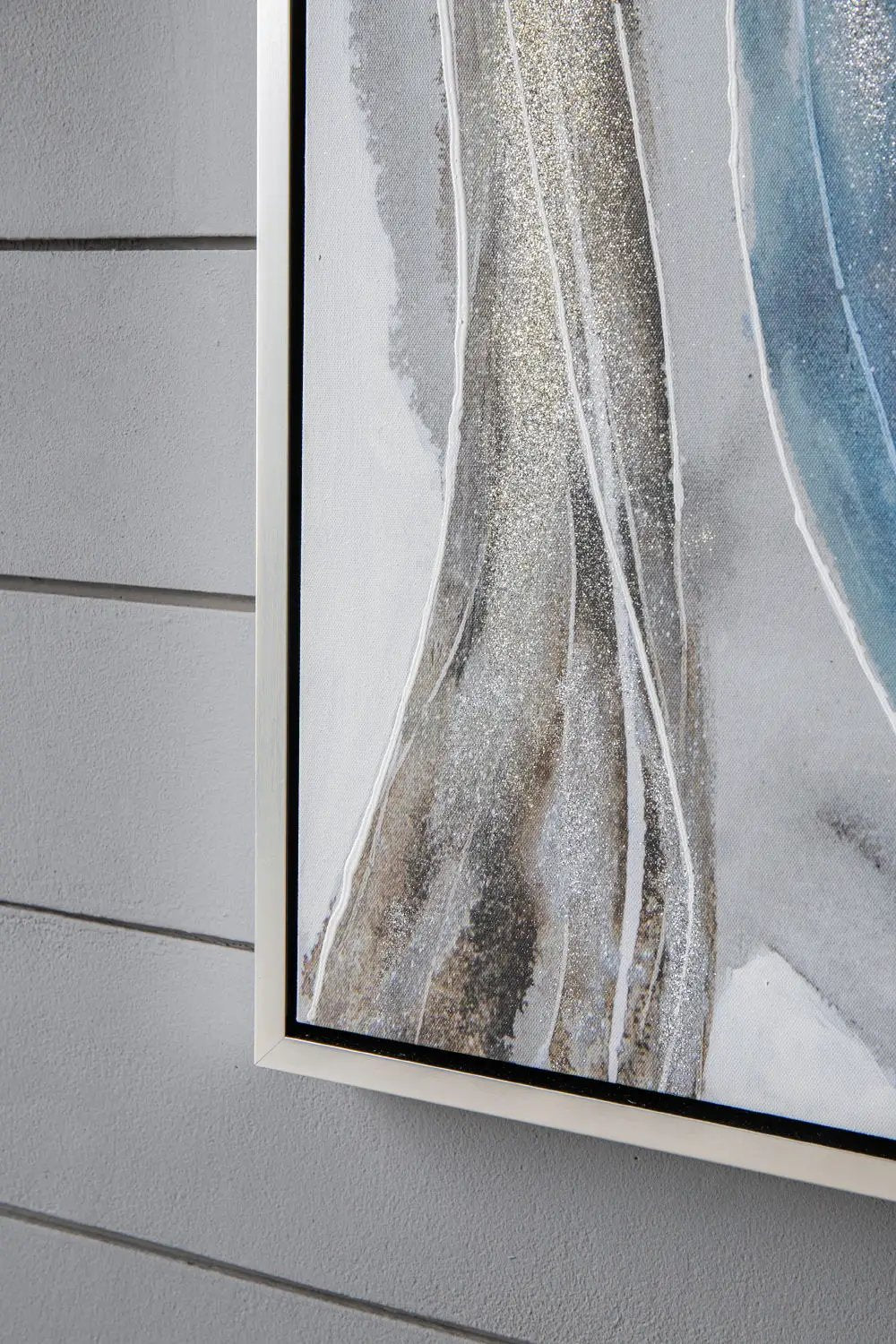 Elongated Modern Abstract Oil Paintings, Wall Art For Living Room Dining Room Bedroom Office Entryway (Set of 2) - Multicolor by Unique Piece Furniture