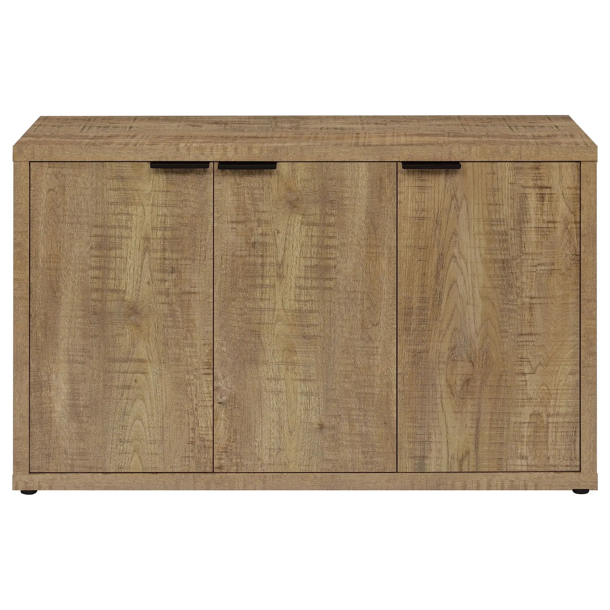Pepita 3-door Engineered Wood Accent Cabinet Mango Brown by Unique Piece Furniture