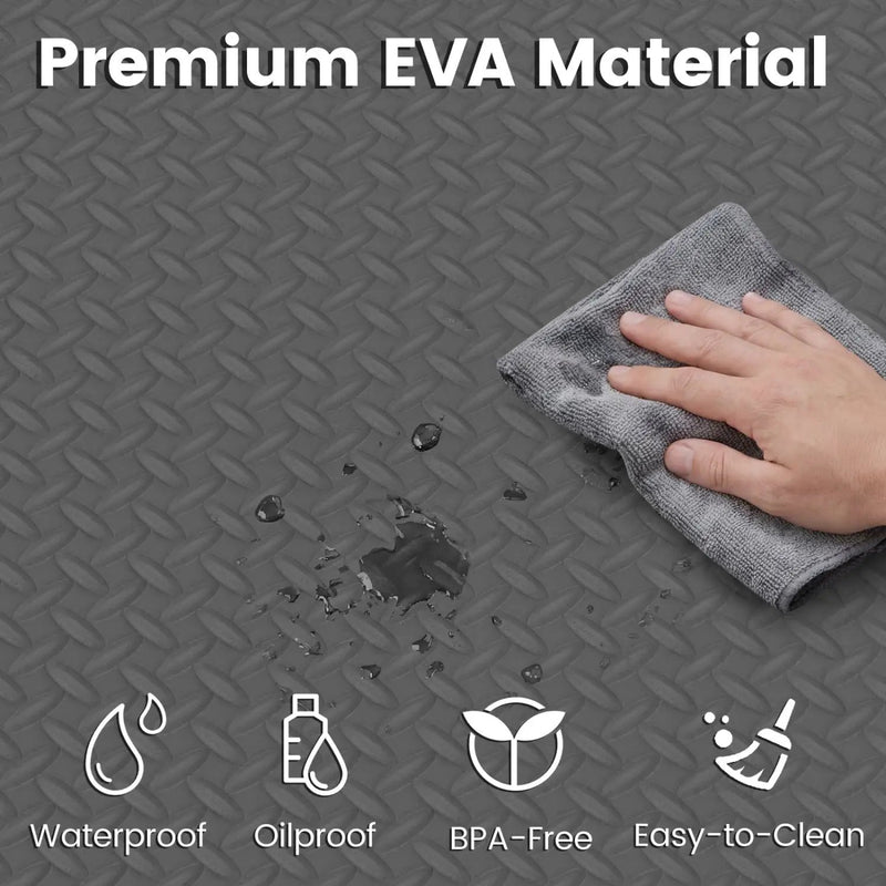 24Tiles 1/2" Puzzle Exercise Floor Mats by DirectDeals