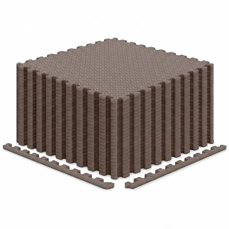 Puzzle Exercise Floor Mats 1/2 Inch Thick - 24 Tiles by DirectDeals