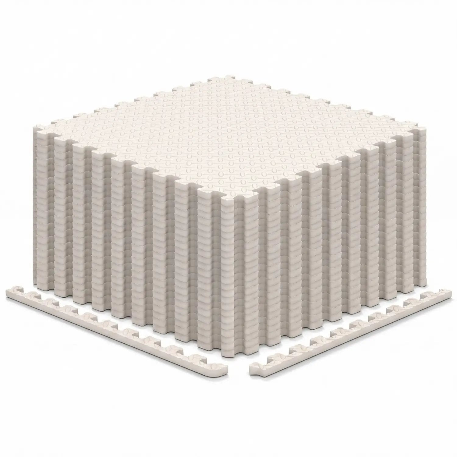 Puzzle Exercise Floor Mats 1/2 Inch Thick - 24 Tiles by DirectDeals