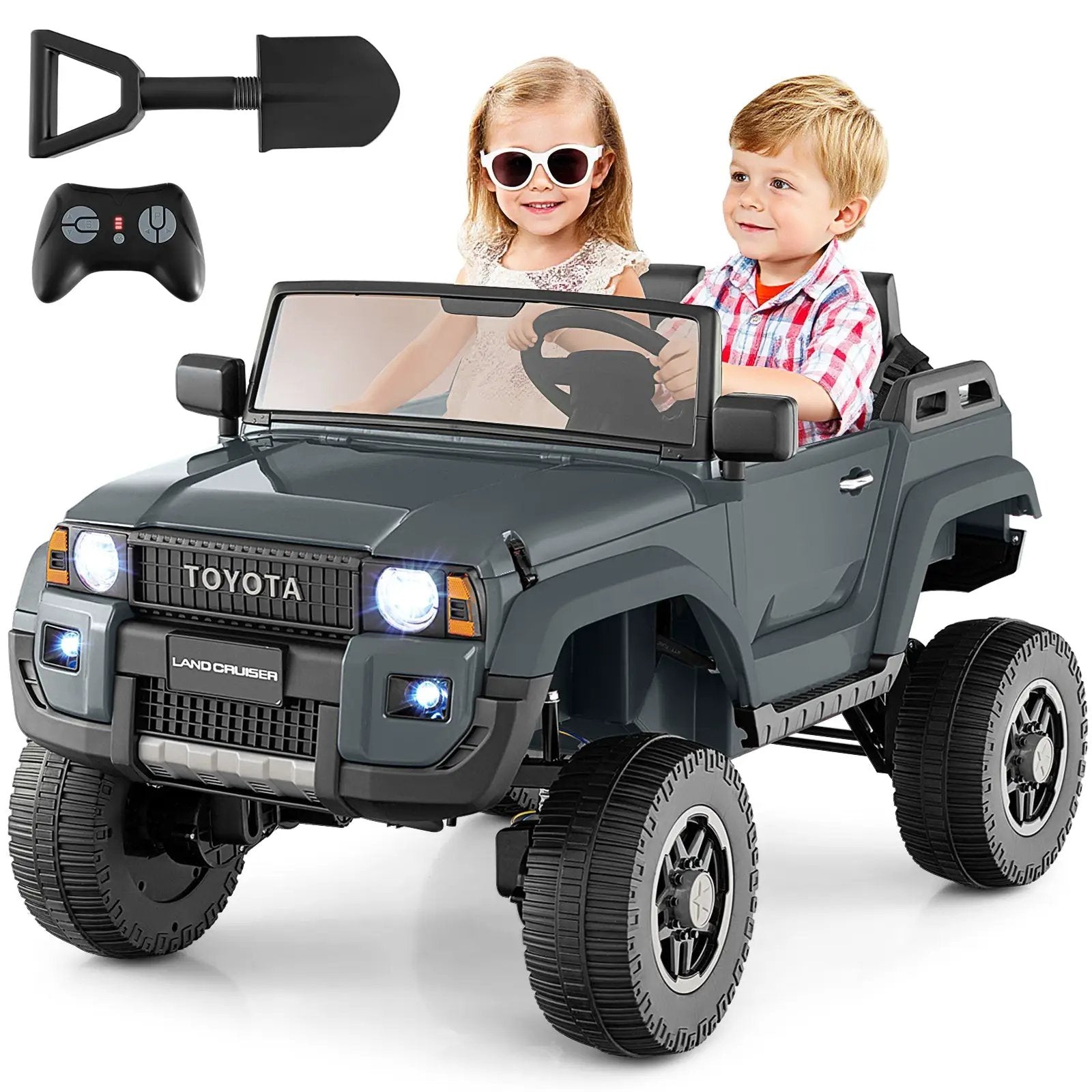 24V 2 Seater Ride on Car 4WD/2WD Switchable for Kids with Remote for Ages 3+ by DirectDeals