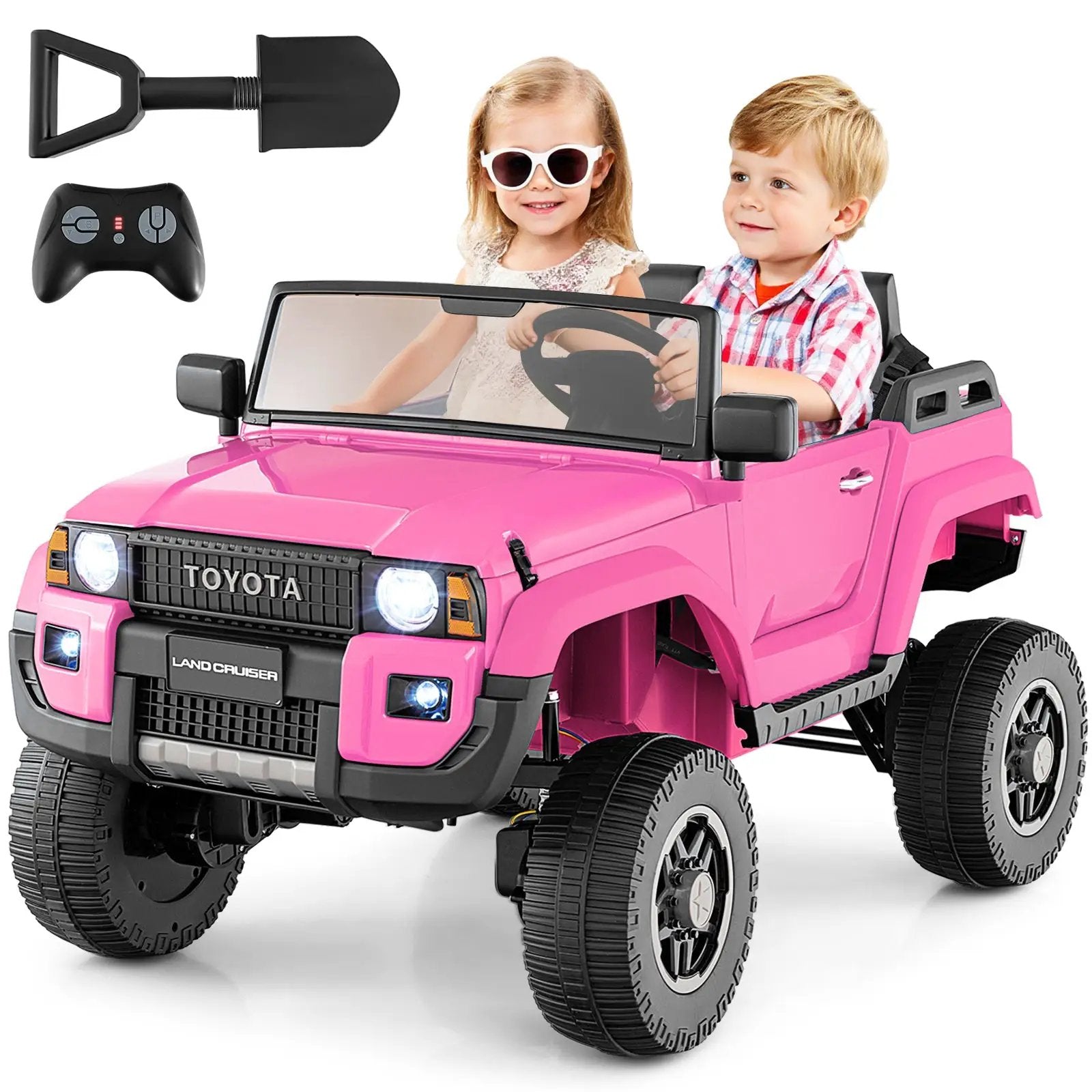 24V 2 Seater Ride on Car 4WD/2WD Switchable for Kids with Remote for Ages 3+ by DirectDeals