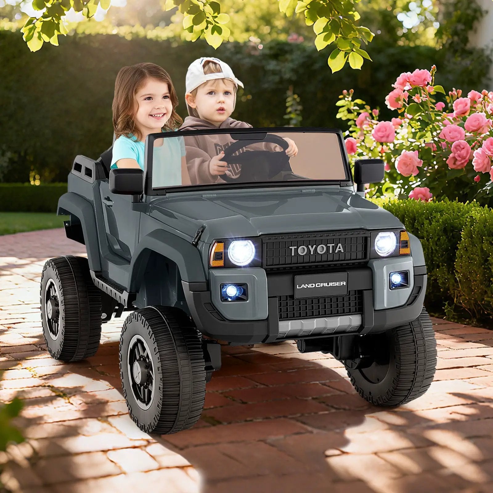 24V 2 Seater Ride on Car 4WD/2WD Switchable for Kids with Remote for Ages 3+ by DirectDeals