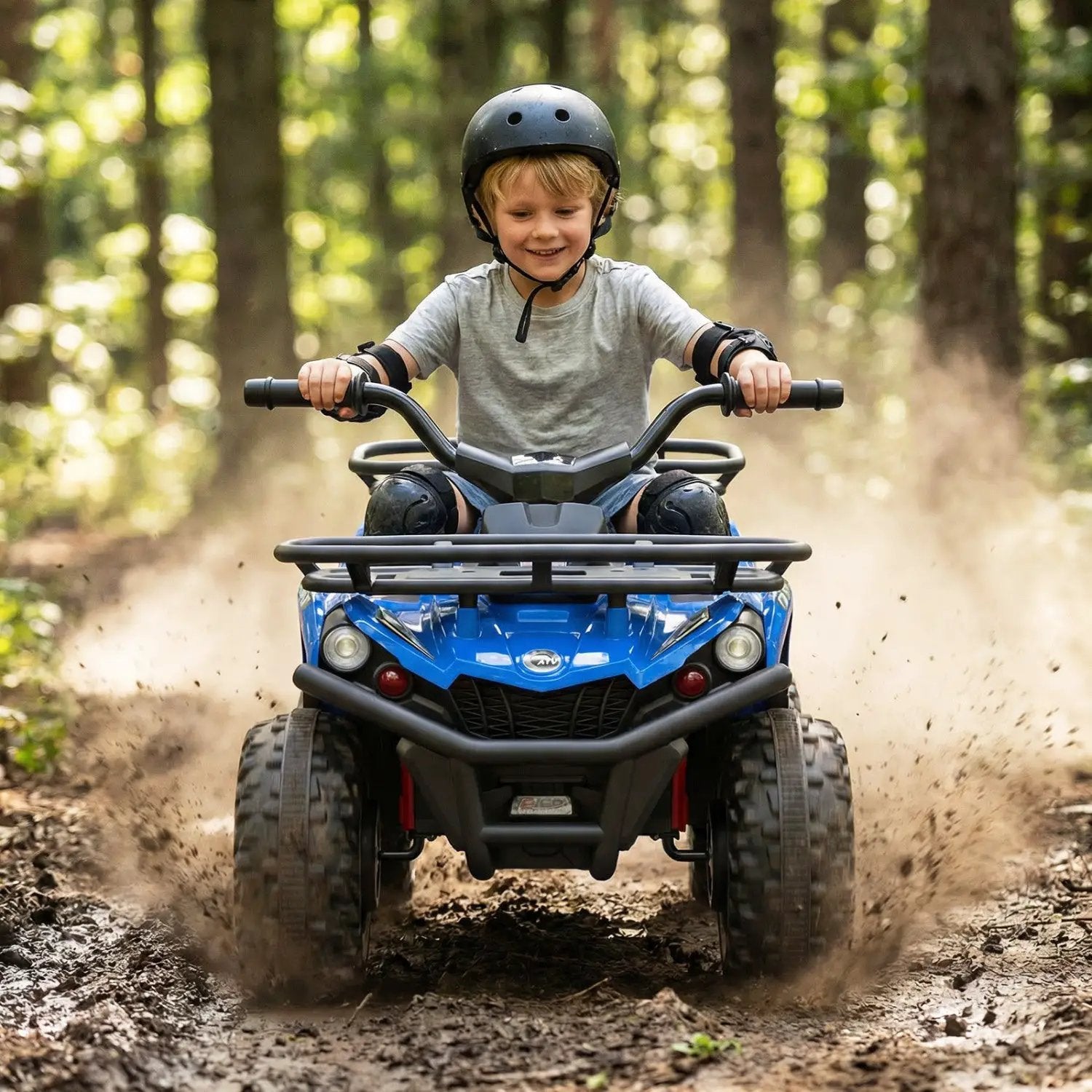 24V Electric Ride On Quad with LED Headlights by DirectDeals