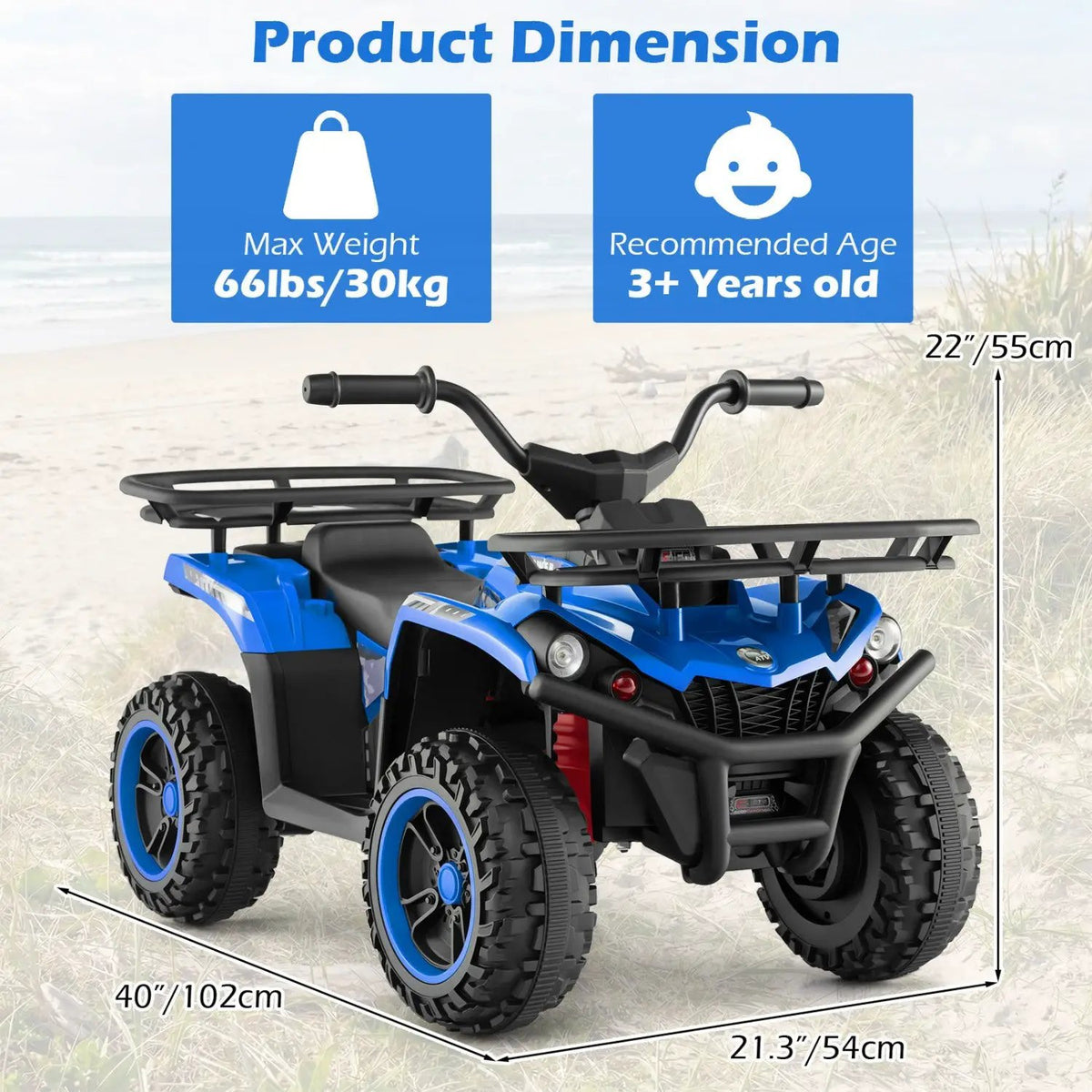 24V Electric Ride On Quad with LED Headlights, photo 3 of 48