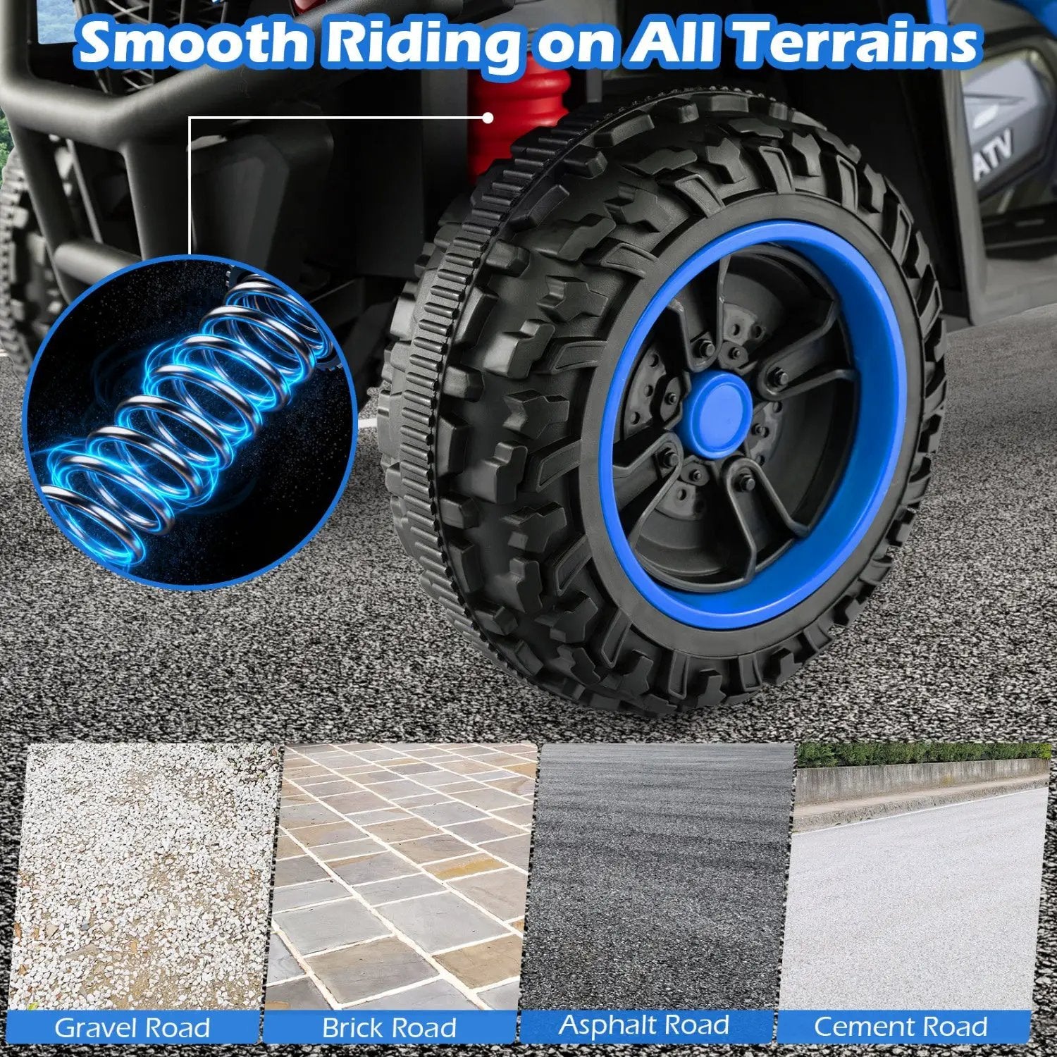 24V Electric Ride On Quad with LED Headlights by DirectDeals
