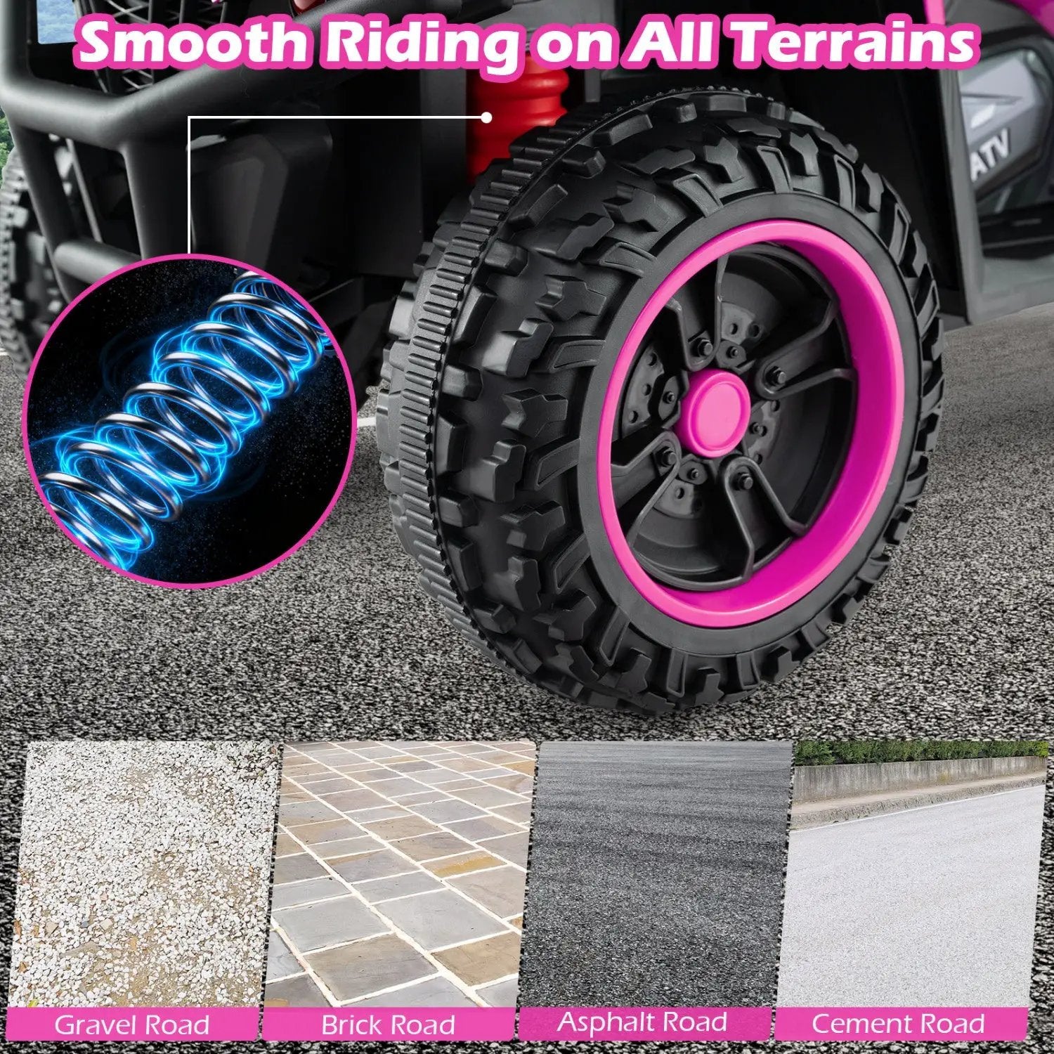 24V Electric Ride On Quad with LED Headlights by DirectDeals