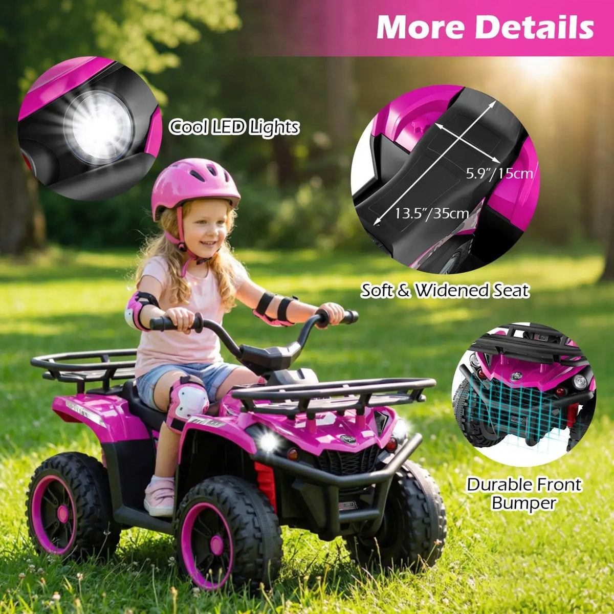 24V Electric Ride On Quad with LED Headlights, photo 33 of 48