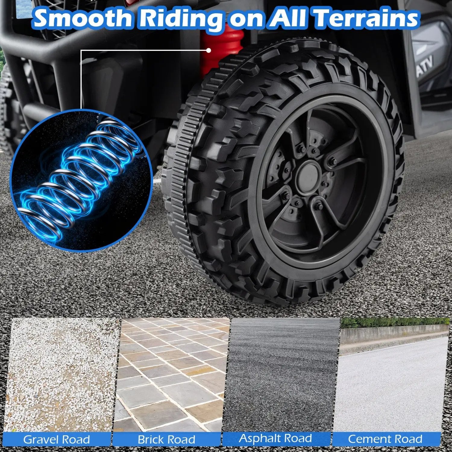 24V Electric Ride On Quad with LED Headlights by DirectDeals
