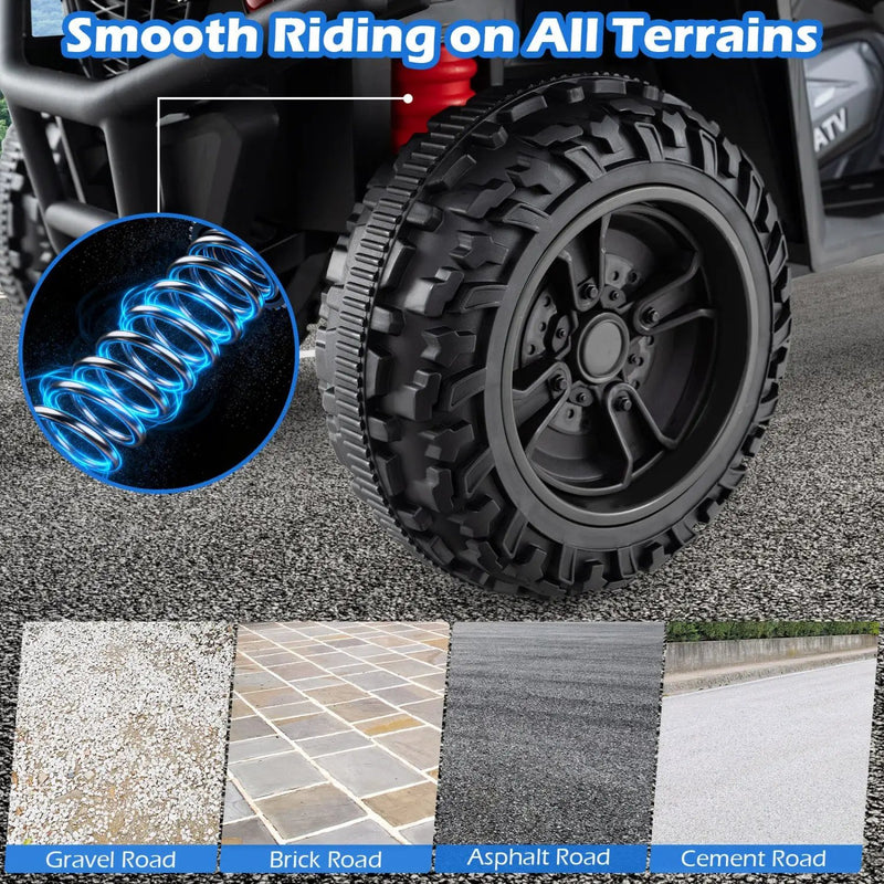 24V Electric Ride On Quad with LED Headlights by DirectDeals