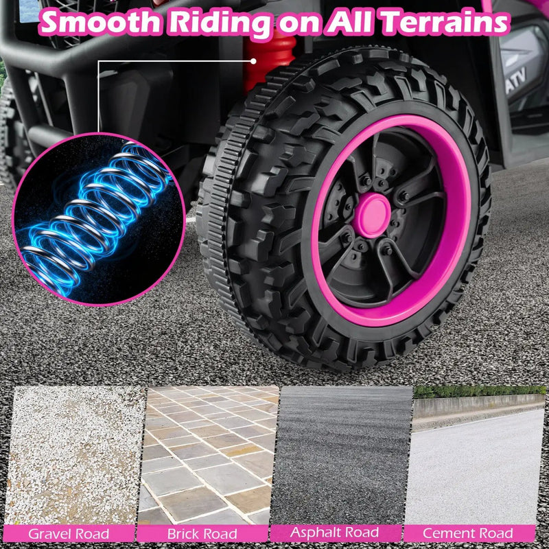 24V Electric Ride On Quad with LED Headlights by DirectDeals