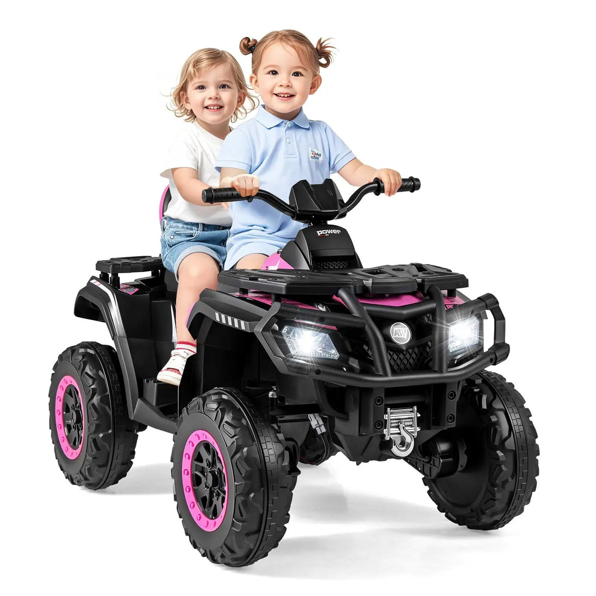 24V Kids ATV 2-Seater with 4 Motors with LED Lights and Music, photo 24 of 32