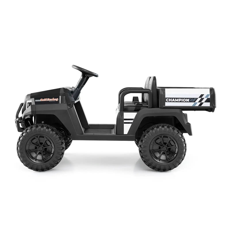 24V Kids Golf Cart 4WD 2-Seater Ride on Car with Storage Trunk and Horn by DirectDeals