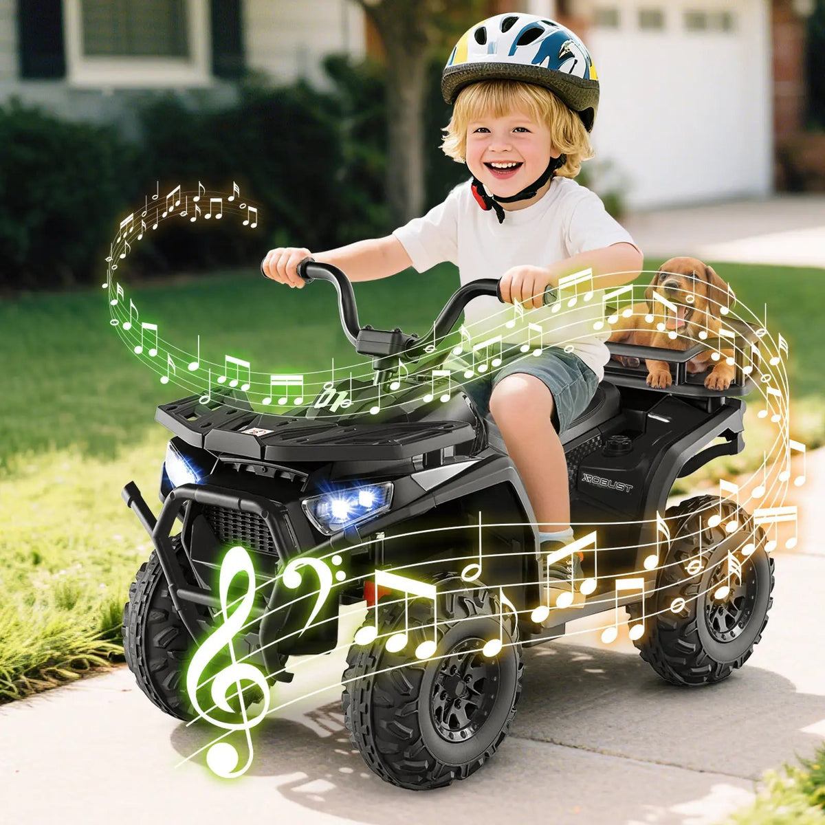 24V Kids Ride on Electric ATV Quad Car with Realistic Sounds and LED Lights, photo 3 of 24