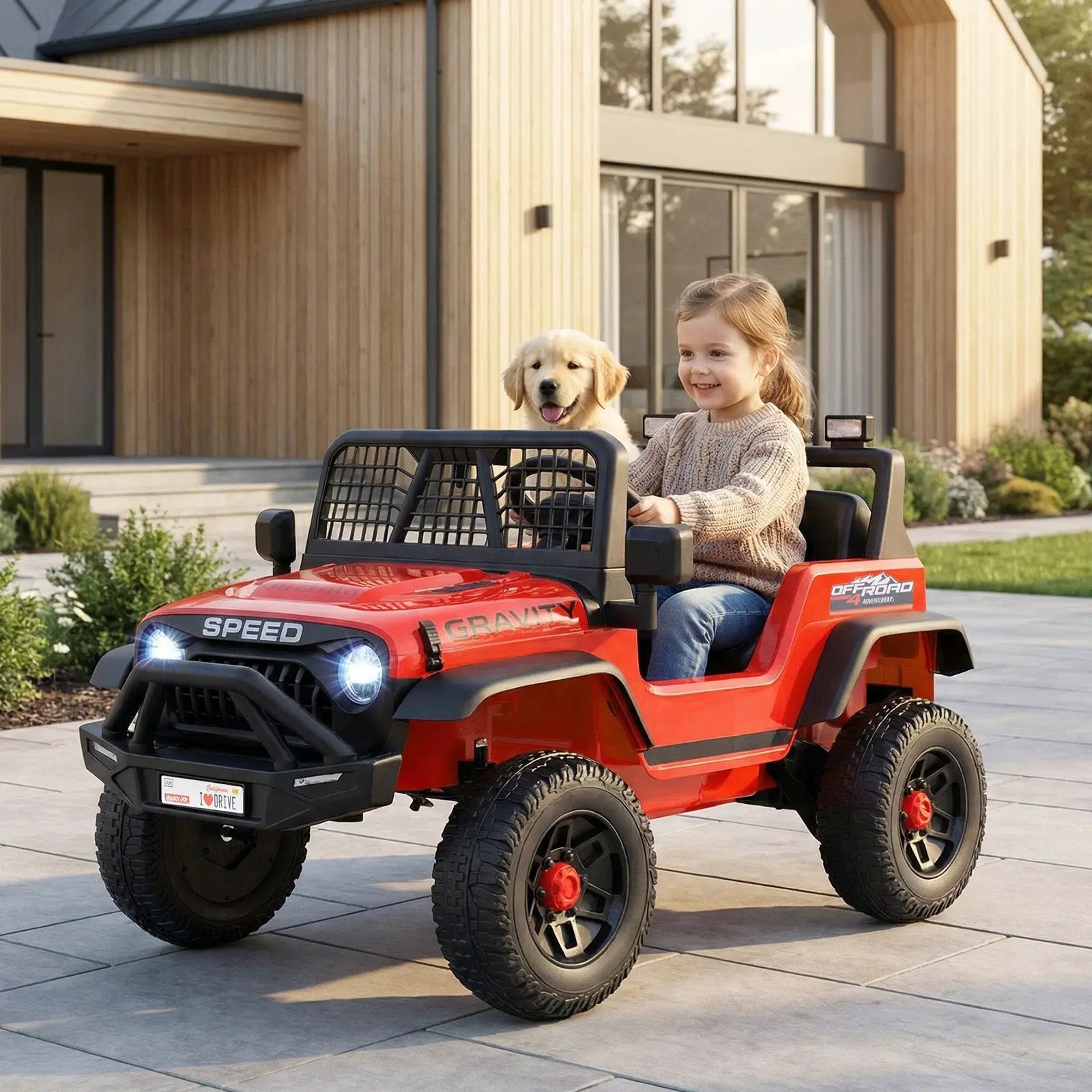 24V Ride On Car for Kids with Parent Remote Control and Music by DirectDeals