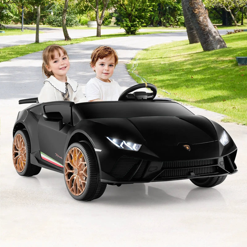 24V Ride-on Car for Kids 4WD 2-Seater Licensed Lamborghini Electric Vehicles with Music by DirectDeals