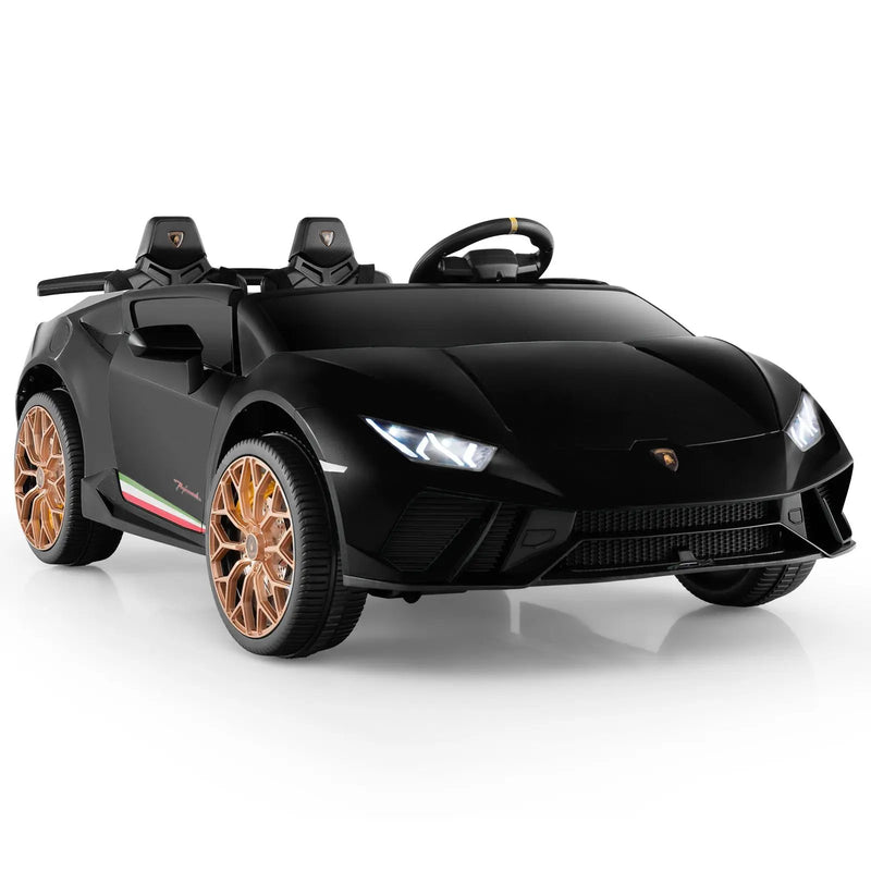 24V Ride-on Car for Kids 4WD 2-Seater Licensed Lamborghini Electric Vehicles with Music by DirectDeals