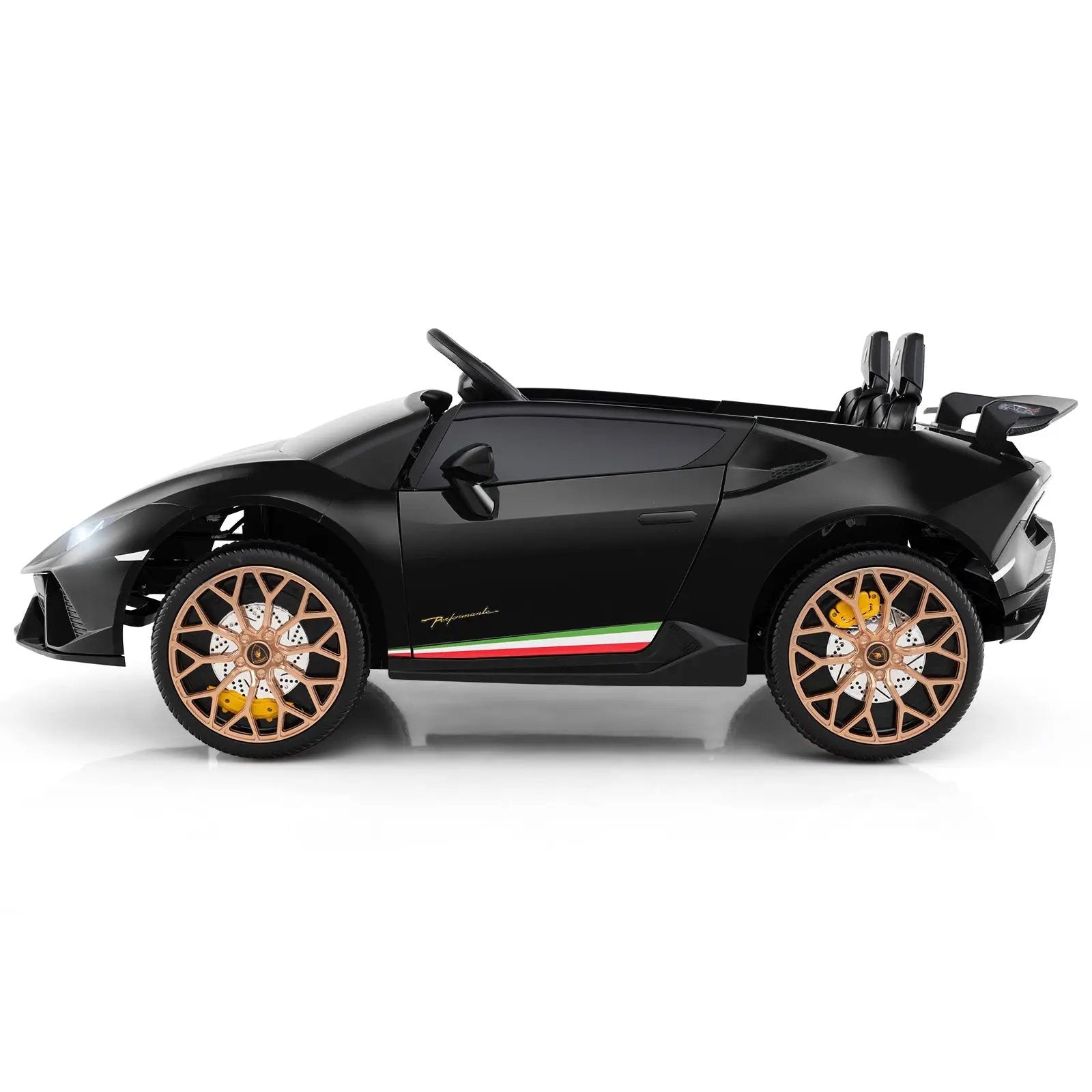 24V Ride-on Car for Kids 4WD 2-Seater Licensed Lamborghini Electric Vehicles with Music by DirectDeals