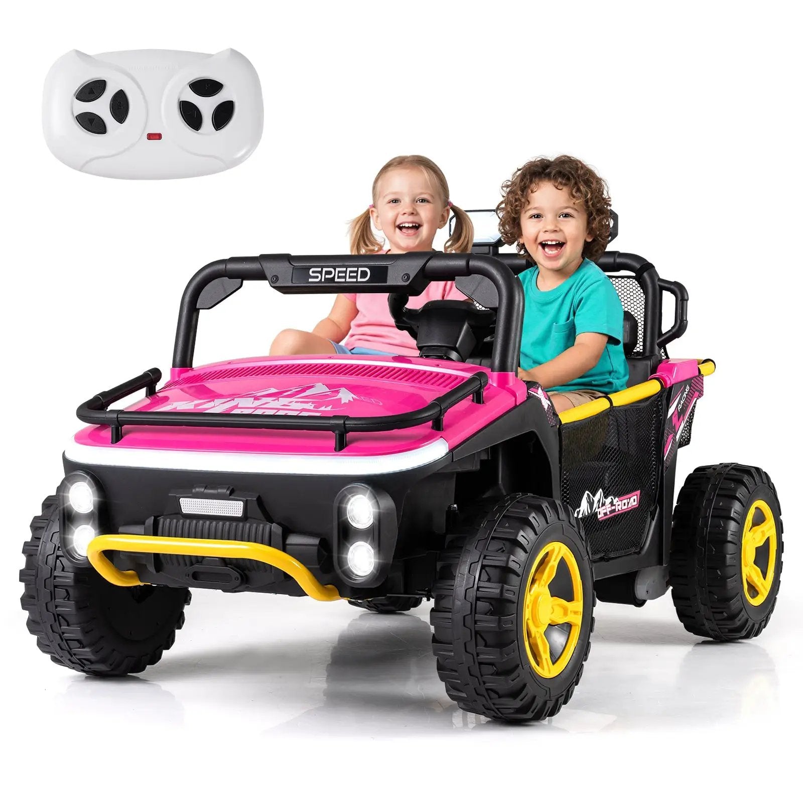 24V Ride on Toy for Kids 2 Seater Ride on Truck Car with Horn Music Story by DirectDeals