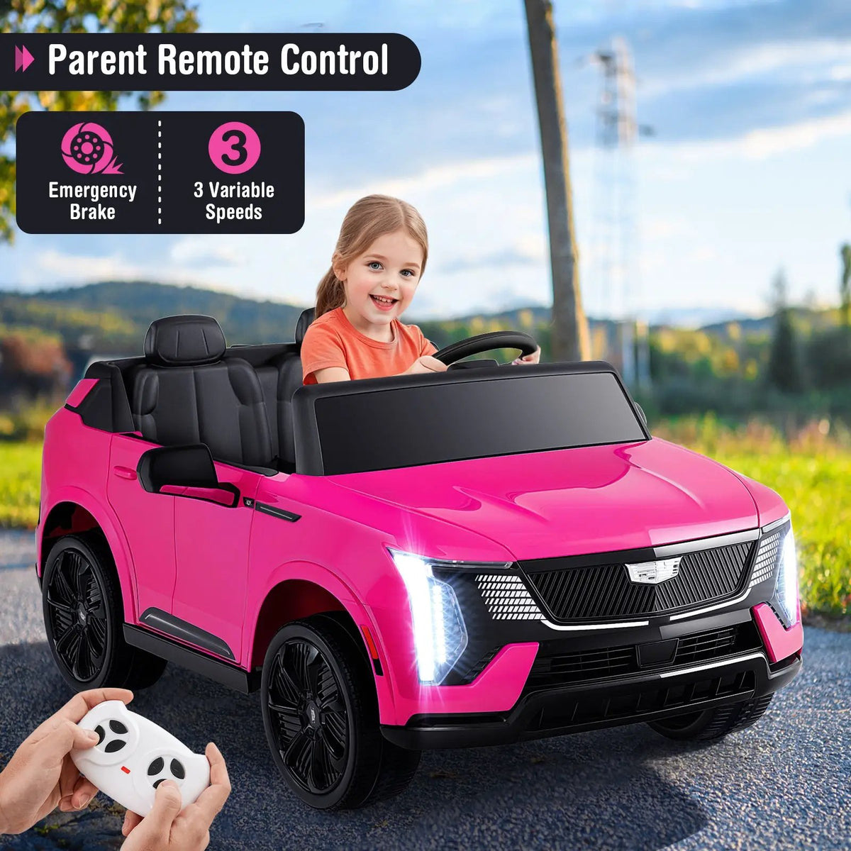 24V Ride on Truck 2-Seater Licensed Cadillac with Remote Control, photo 22 of 24