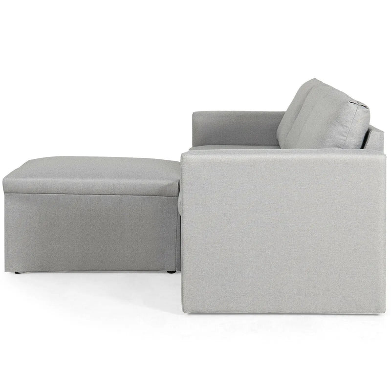 Convertible L-Shaped Sectional Sofa Couch with Reversible Chaise by DirectDeals