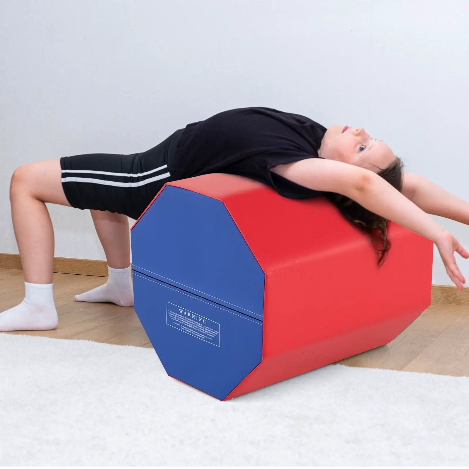 24.5 Inch x 24.5 Inch Octagon Gymnastics Mat with Waterproof Zippered Cover by DirectDeals