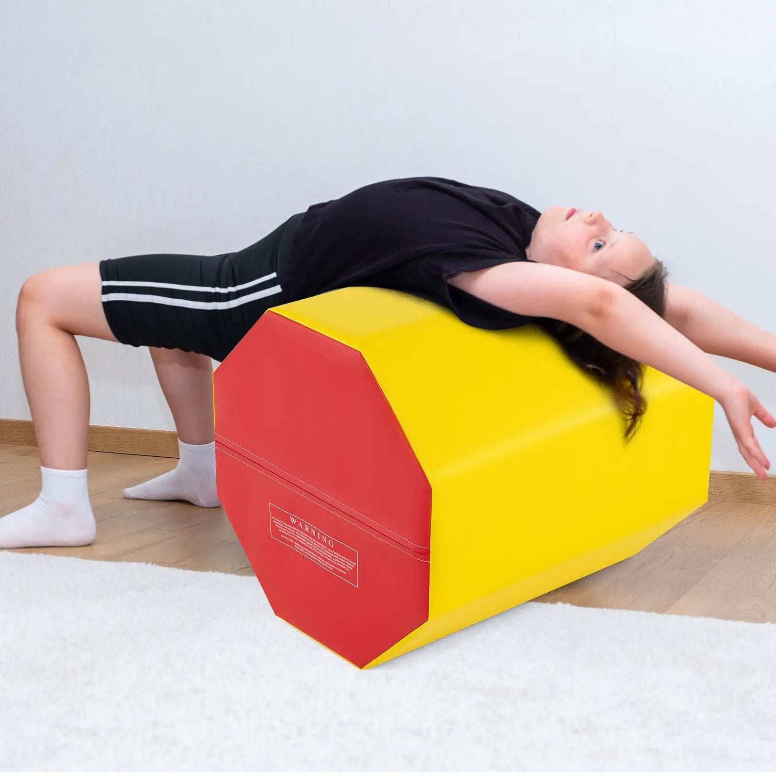 24.5 Inch x 24.5 Inch Octagon Gymnastics Mat with Waterproof Zippered Cover by DirectDeals