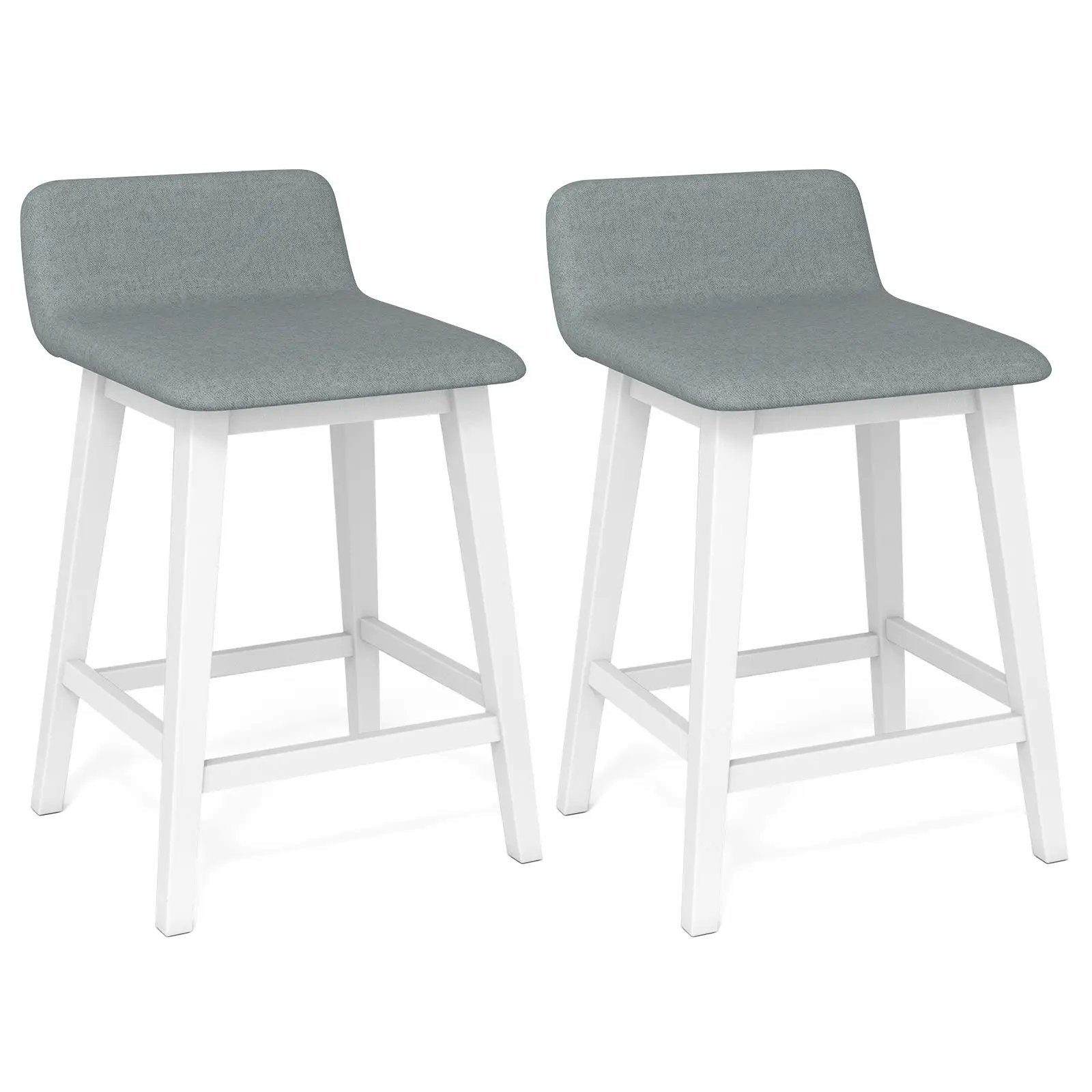 24 Inch Counter Height Bar Stools Set of 2 with Low Back by DirectDeals