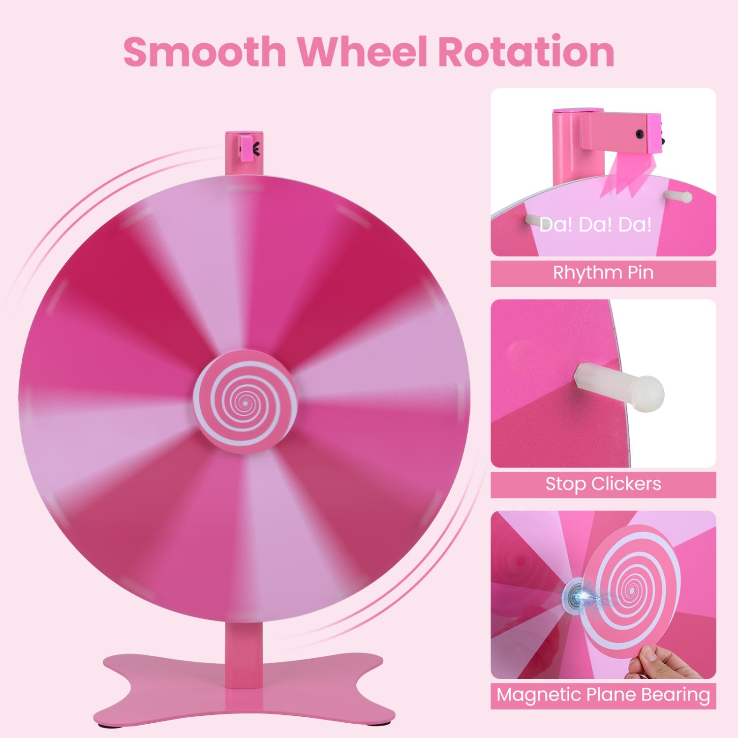 24 Inch Prize Wheel with Blackboard Marker and Eraser by DirectDeals