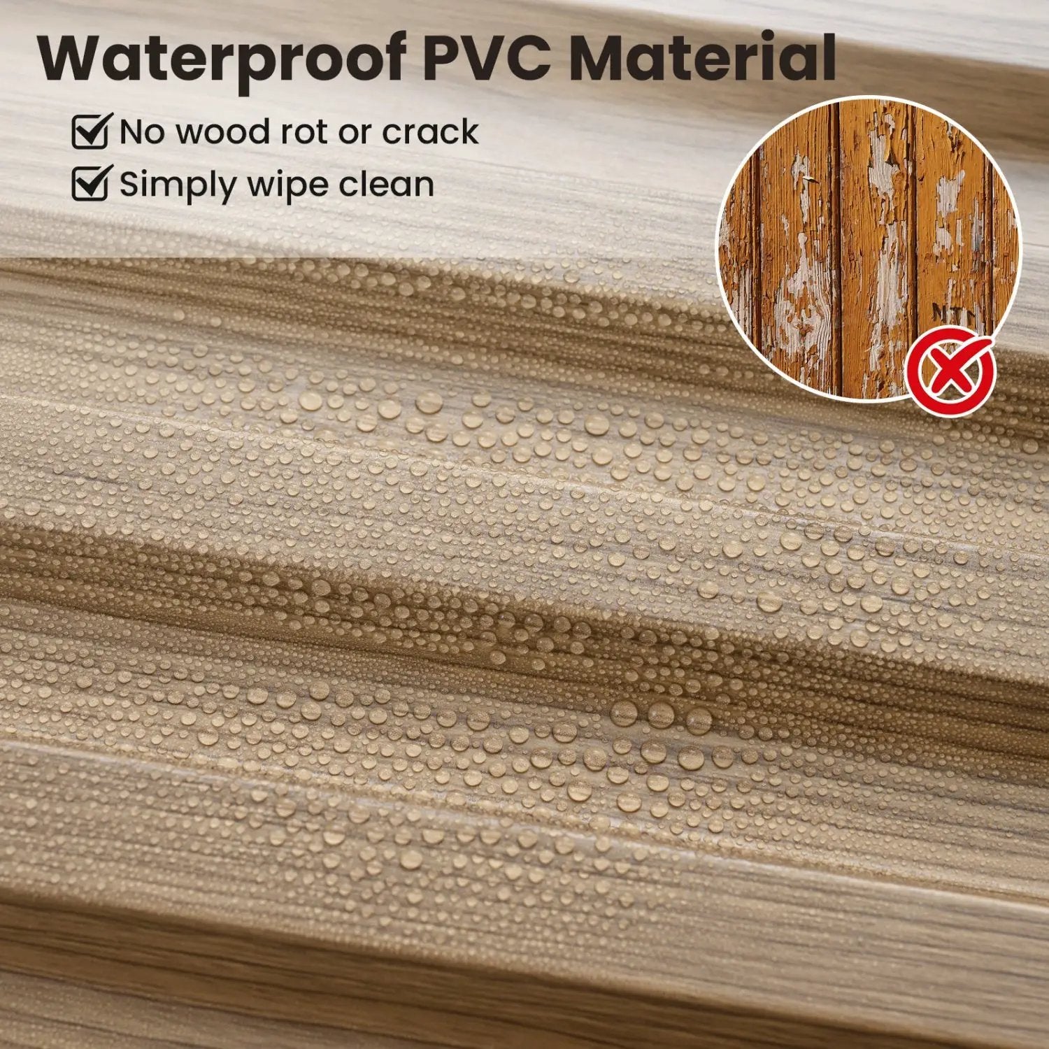 24-Pack PVC Slat Wall Panels for Interior Wall Decoration for Living Room and TV Background by DirectDeals