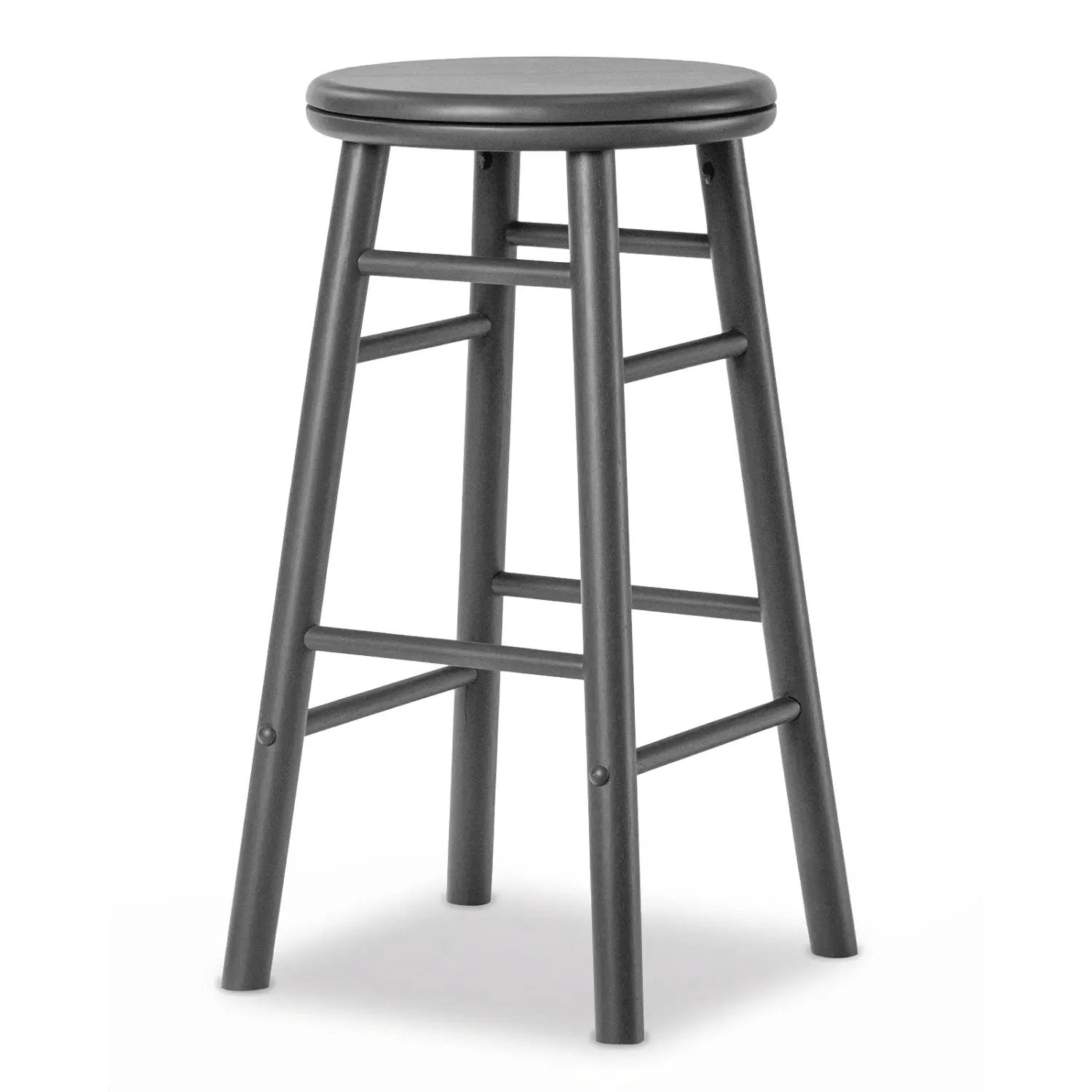 24" Swivel Bar Stools Set of 2 with Footrests by DirectDeals
