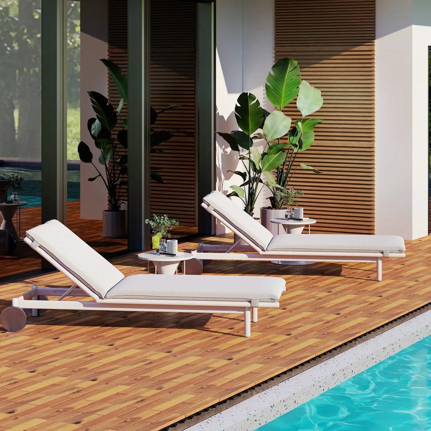 Acacia Wood Interlocking Deck Tiles - 12 Pieces, 24x12 Inch by DirectDeals